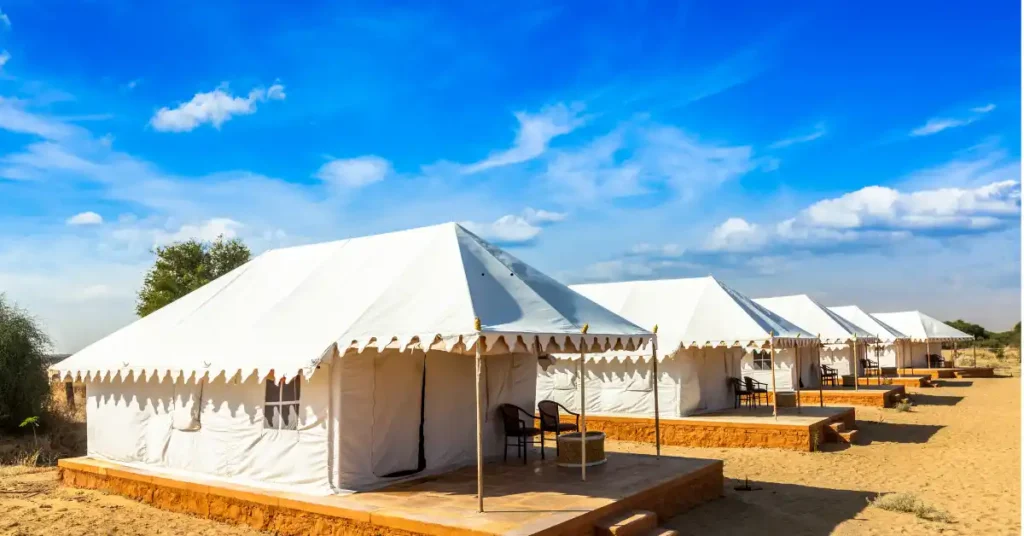 Evening desert safari camp dubai