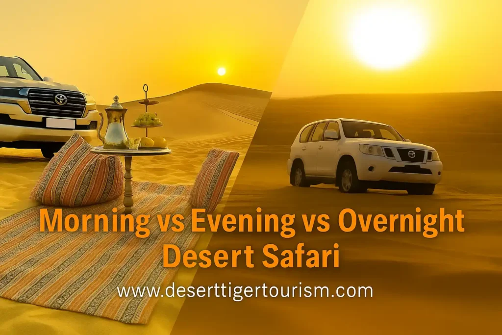 Morning Evening or Overnight desert Safari